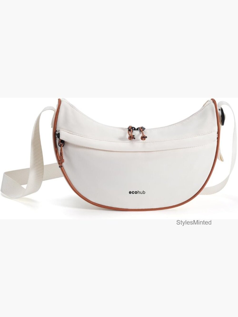 Anti Theft Crossbody Bag with RFID Pocket, Lightweight Nylon Crescent Shoulder